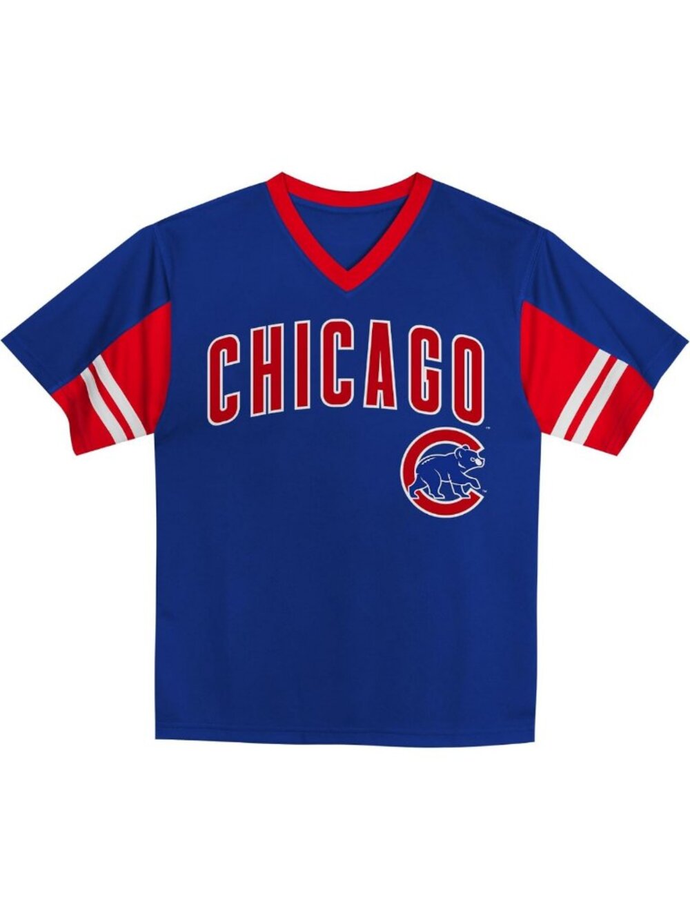 Toddler 2T-4T Officially Licensed Team Color Baseball Jersey V-Neck Top